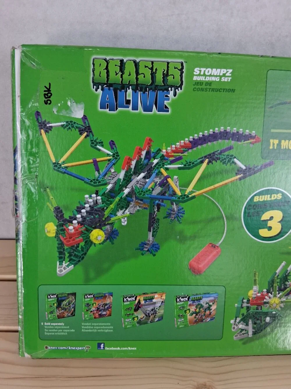 K'NEX Beasts Alive Stompz Dinosaurs Building Set #34485 Includes Motor